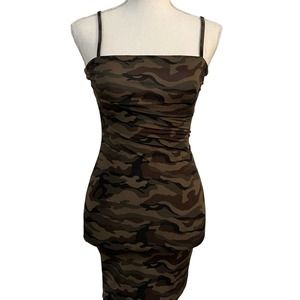 Salty camo bodycon mini